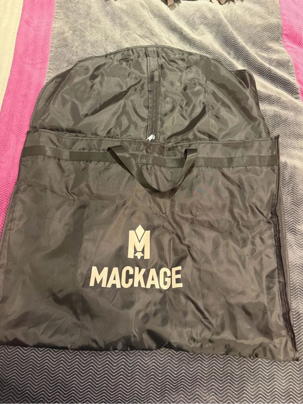 Mackage Black Logo Garment Bag
